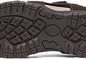 atika Men's Open Toe Arch Support Strap Water Sandals, Outdoor Hiking Sandals, Lightweight Athletic Trail Sport Sandals, Havana 2 Brown Tan, 7