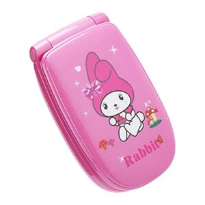 dpofirs portable cute flip mobile phone, smallest mobile phone toy for kids toddlers students, 1.44in mini cell phone, mini phone gifts for kids(pink)