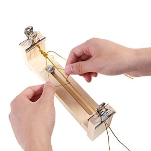 kekafu wooden jig bracelet maker wristband maker kit, adjustable length paracord bracelet maker, safety lanyards weaver diy cord knitting braiding tool for wristband
