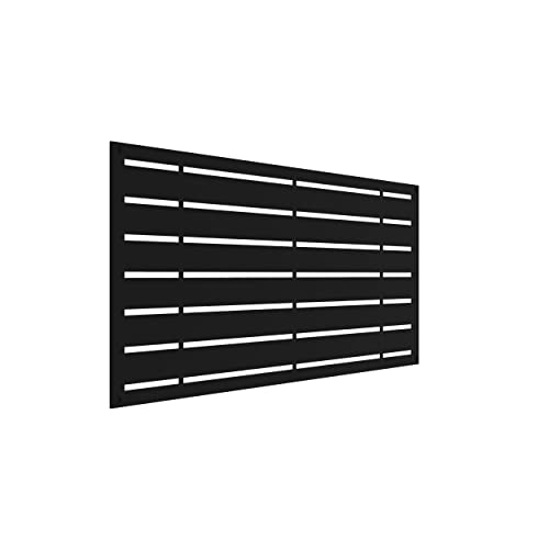 Barrette Outdoor Living 73030581 Boardwalk Decorative Screen Panel, Black