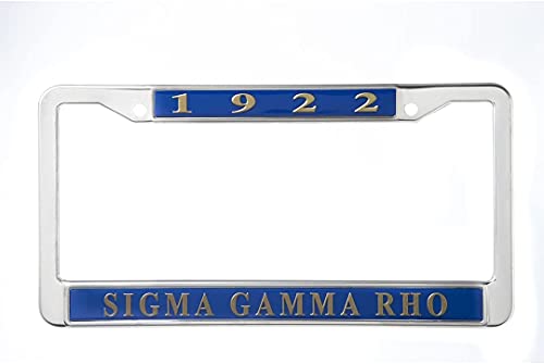 Sigma Gamma Rho Sorority New Metal License Frame, Black