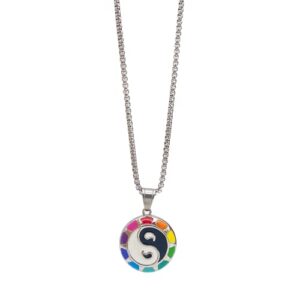 ZAG STORE - Miraculous Ladybug - Yin Yang Necklace Silver