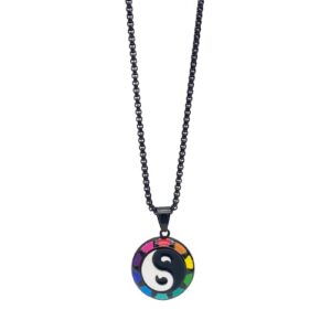 ZAG STORE - Miraculous Ladybug - Yin Yang Necklace Silver