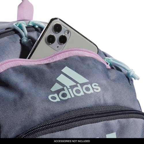 adidas Creator 2 Backpack, Stone Wash Grey/Bliss Lilac Purple/Almost Blue, One Size