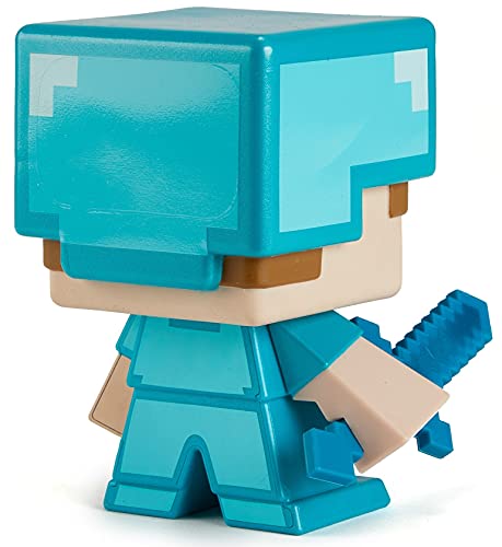Mattel Minecraft 2021 Special Edition Figure – Large-Sized Steve in Diamond Armor for Minecraft Live Festival, Action Toy for Kids Ages 6 Years and Older