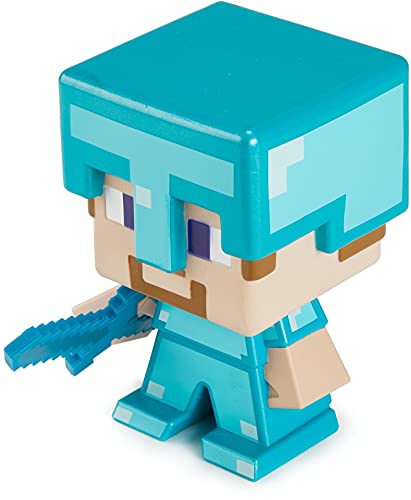 Mattel Minecraft 2021 Special Edition Figure – Large-Sized Steve in Diamond Armor for Minecraft Live Festival, Action Toy for Kids Ages 6 Years and Older