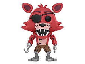 pop five nights at freddy's - foxy the pirate funko pop! vinyl figure (bundled with compatible pop box protector case), multicolored