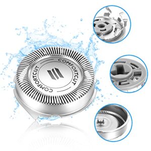 SH30 Replacement Heads for Philips Norelco Series 3000, 2000, 1000 Shavers and S738 Click and Style Fits The Following Models: S1150, S1015, S1100, S1560