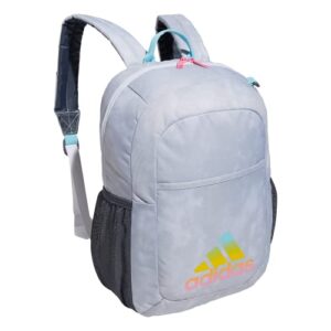 adidas ready backpack, stone wash white/bliss pink/bliss blue, one size