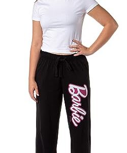 Mattel Womens' Classic Barbie Logo Icon Print Sleep Pajama Pants (XX-Large)