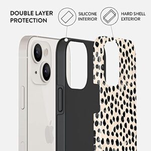 BURGA Phone Case Compatible with iPhone 13 Mini - Wireless Charging Compatible, Hybrid 2-Layer Hard Shell + Silicone Protective Case, Heavy Duty Protection, Slim Fit, Almond Latte