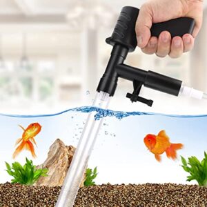 ll products gravel vacuum for aquarium - fish tank gravel cleaner- aquarium vacuum cleaner -aquarium siphon (button)