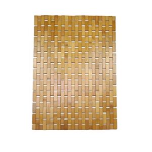 hjjkkh bamboo bath mat with 15.7x23.6 inch,nature bamboo bathroom mat,roll-up and foldable bamboo shower mat,non slip shower tub mat for bathtub, shower,sauna,hot tub