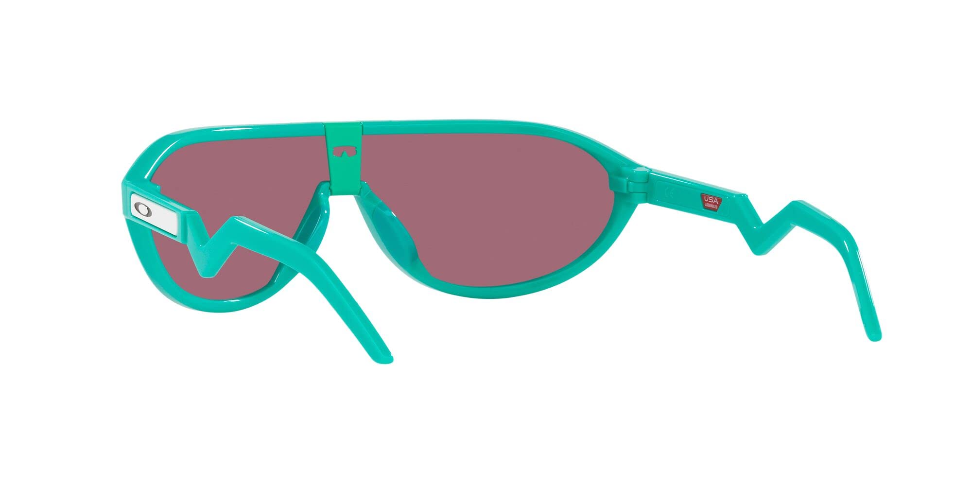 Oakley Men's OO9467 CMDN Rectangular Sunglasses, Celeste/Prizm Road, 33 mm