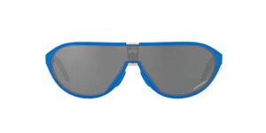 oakley men's oo9467a cmdn low bridge fit rectangular sunglasses, sapphire/prizm black, 33 mm