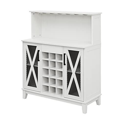 Home Source Jill Zarin Kitchen Microwave Cart in White