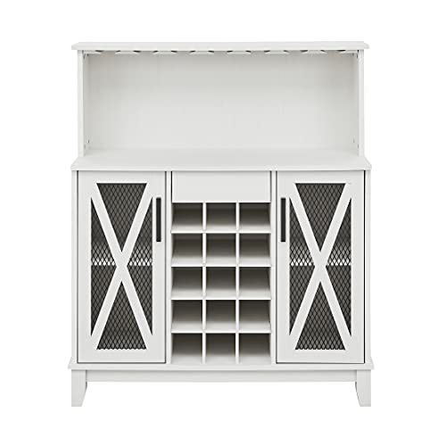 Home Source Jill Zarin Kitchen Microwave Cart in White