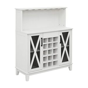 Home Source Jill Zarin Kitchen Microwave Cart in White