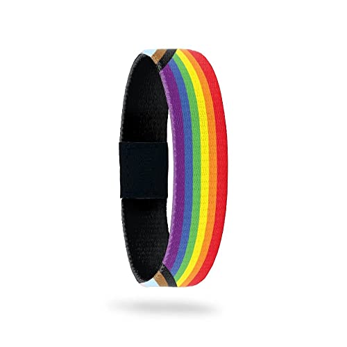 ZOX Inspirational & Motivational Bracelet – Human – Reversible Elastic Band with Art & Positive Affirmations – Gifts for Men, Women & Kids