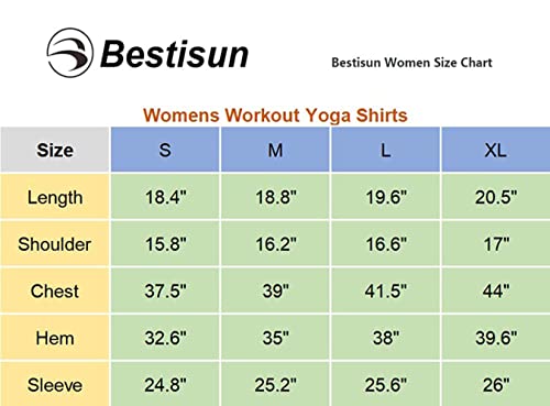 Bestisun Long Sleeve Exercise Sports Tops Workout Activewear Long Sleeve Running Tennis Hiking Casual Shirts Workout Training Clothes White M