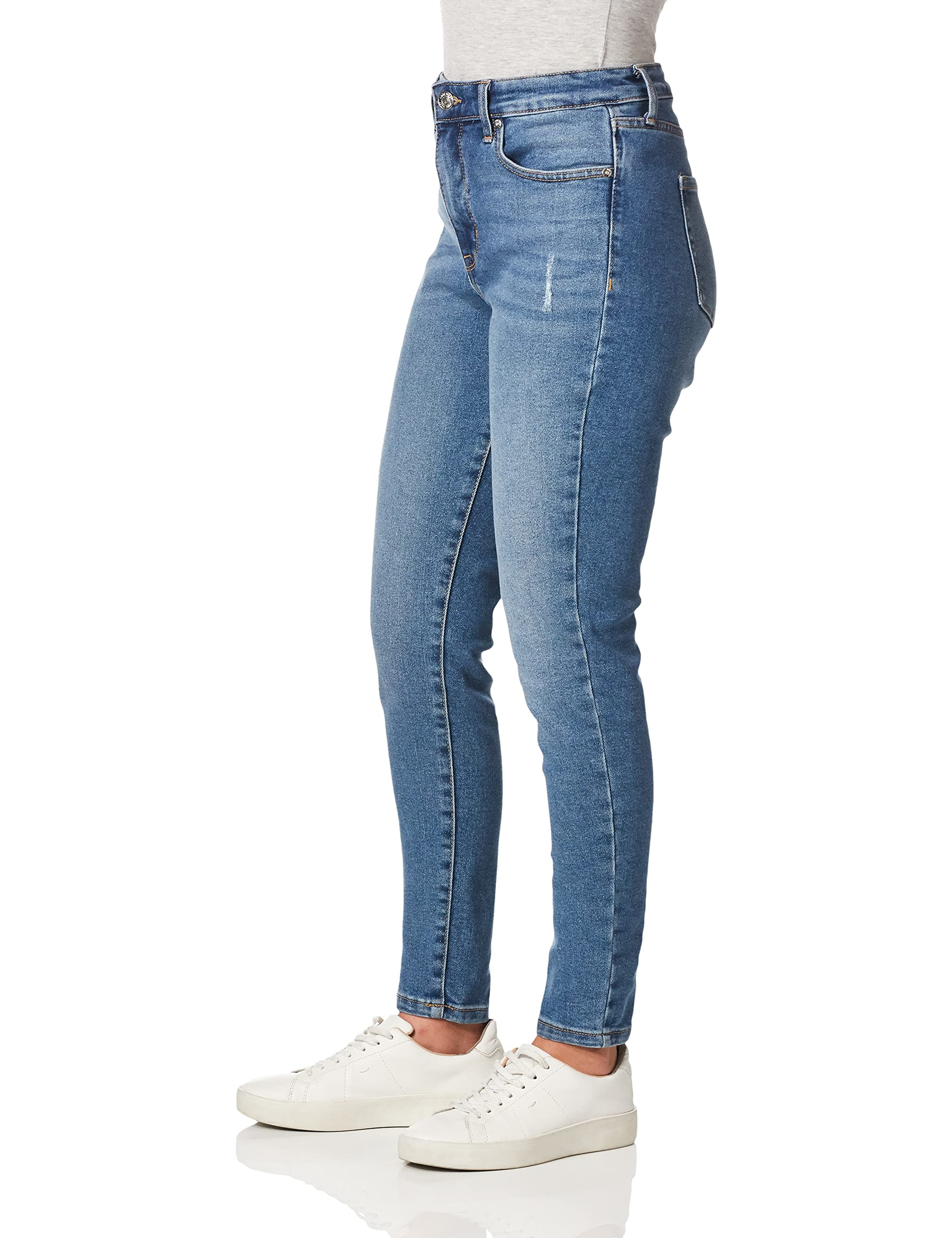 NINE WEST Women's High Rise Perfect Skinny Jean, Jules, 14 Regular