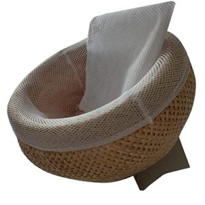bamboo sticky rice basket hand made 100% eco-friendly prestige collection food safe for cooking cloth + 2 piece family electric cooker steamer