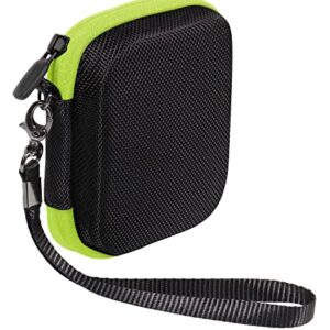 CaseSack case for ZOLEO Satellite Communicator, Black with Green Zip to Match ZOLEO, mesh Accessory Pocket (Black with Green Zip)