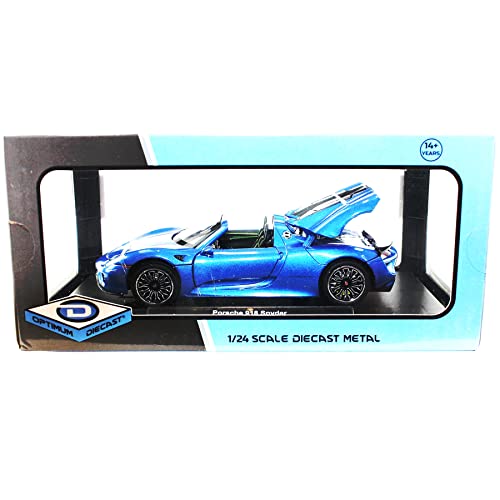 1:24 2010 Porsche 918 Spyder - Blue - Optimum Diecast - Motor City Classics