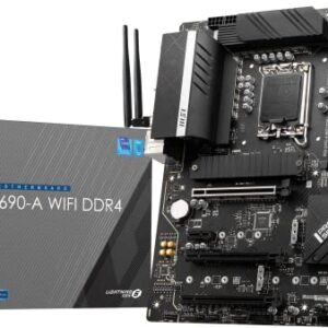 MSI PRO Z690-A WiFi DDR4 ProSeries Motherboard (ATX, 12th Gen Intel Core, LGA 1700 Socket, DDR4, PCIe 4, CFX, M.2 Slots, Wi-Fi 6E)