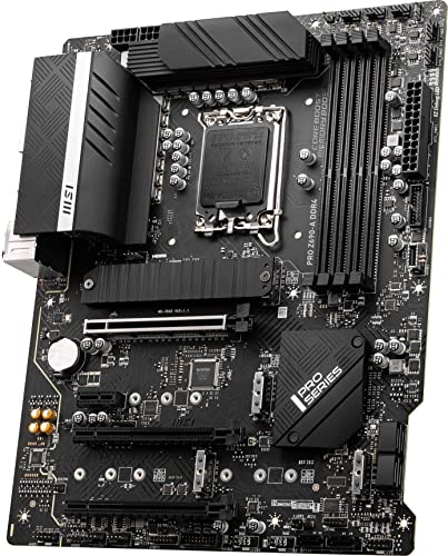 MSI PRO Z690-A DDR4 ProSeries Motherboard (ATX, 12th Gen Intel Core, LGA 1700 Socket, DDR4, PCIe 4, CFX, M.2 Slots)