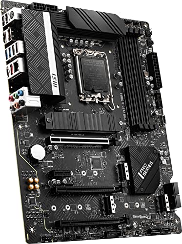 MSI PRO Z690-A DDR4 ProSeries Motherboard (ATX, 12th Gen Intel Core, LGA 1700 Socket, DDR4, PCIe 4, CFX, M.2 Slots)