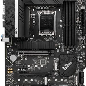 MSI PRO Z690-A DDR4 ProSeries Motherboard (ATX, 12th Gen Intel Core, LGA 1700 Socket, DDR4, PCIe 4, CFX, M.2 Slots)