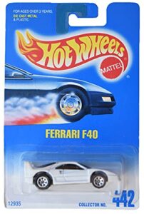 hot wheels ferrari f40, [white] #442 7 spoke