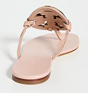 Tory Burch Women's Jeweled Miller Sandals, Meadowsweet, Pink, 8 Medium US