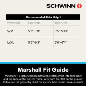 Schwinn Marshall Electric Hybrid Bike for Adults, Large/X-Large Step-Thru Aluminum Frame, 250W Motor, 7 Speed, 27.5-Inch Wheels, Gloss Grey