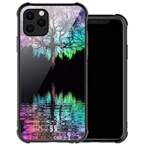 zhegailian case compatible with iphone 13 mini case,colorful life tree case for iphone 13 mini women girls,anti-slip shockproof dropproof case for iphone 13 mini 5.4 in