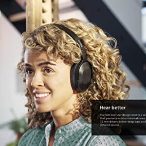 PHILIPS Active Noise Cancelling Headphones Wireless Bluetooth H6506 Flat Folding Lightweight Over Ear Wireless Headphones w/Multipoint Bluetooth Connection 30h Playtime with Deep Bass for Home/Office