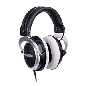 Monoprice Semi-Open Over Ear Wired Headphones, Low Deep Bass, Comfortable Headphones for Kids Teens Adults, for Smartphone, Computer, Laptop,Black