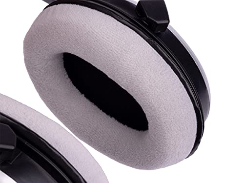 Monoprice Semi-Open Over Ear Wired Headphones, Low Deep Bass, Comfortable Headphones for Kids Teens Adults, for Smartphone, Computer, Laptop,Black