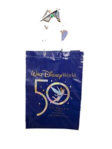 disney parks 50th anniversary reusable bag - small size, blue