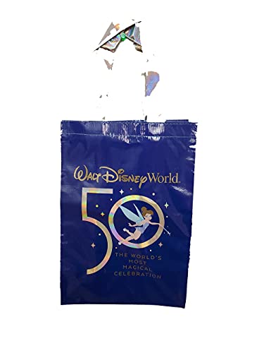 Disney Parks 50th Anniversary Reusable Bag - Small Size, Blue