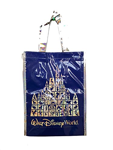 Disney Parks 50th Anniversary Reusable Bag - Small Size, Blue