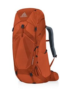 gregory mountain products paragon 58 backpacking backpack, ferrous orange, small/medium