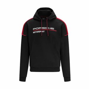 fuel for fans porsche motorsport men's hoodie sweatshirt (2xl) black