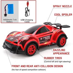 Liberty Imports Buggy Remote Control Race Car Kids- 2.4 GHZ Fast Stunt RC Race Car Toy LED Light Racer with Smoke, Rechargeable Battery Race Car Mist Boys Fog Racer