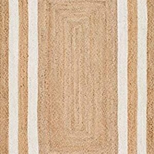 6x9,8x10,9x12,10x14 Ft. Handmade Indian Braided Rug Natural Jute Braided Rug Patio Rug/ Entryway Rug/ Hall Rug/ Kitchen Rug/ Bedroom Rug/ Indian Durrie (4x6 Ft Area Rug)