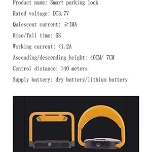 QQBAIHUO Lock Car Remote Controller Electronic Parking Space Saver Control Parking Saver Park Driveway Automatic Barrier Alarmed Waterproof Pressure Resistance Thicken