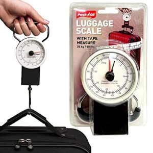 35kg 80lb Travel Luggage Scale Suitcase Fishing Compact Weighing 1M Tape Measure