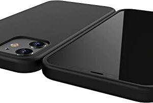 Moduro Minimalist Case for iPhone 13 Mini, Ultra Thin [1.5mm] Slim Fit Flexible Soft TPU Case (Black)