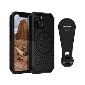 rokform - iphone 13 mini rugged case + pro series bike phone mount